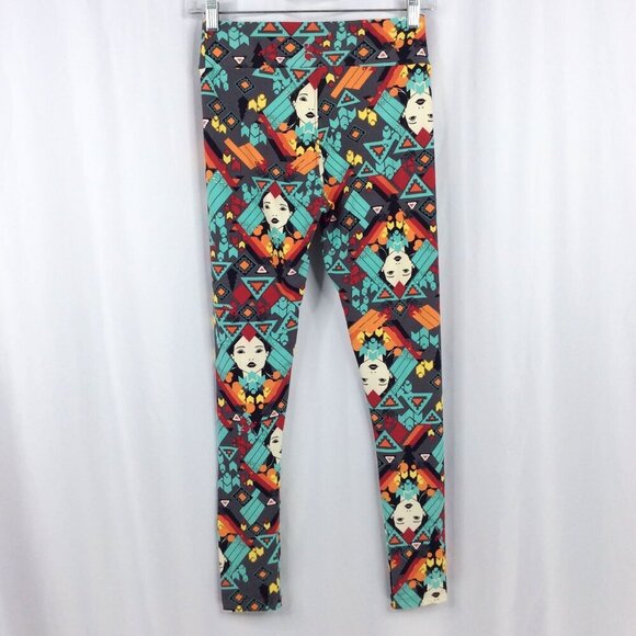 LulaRoe Disney Pocahontas Leggings Womens One Size Aztec Colorful Butter Soft - Picture 2 of 7